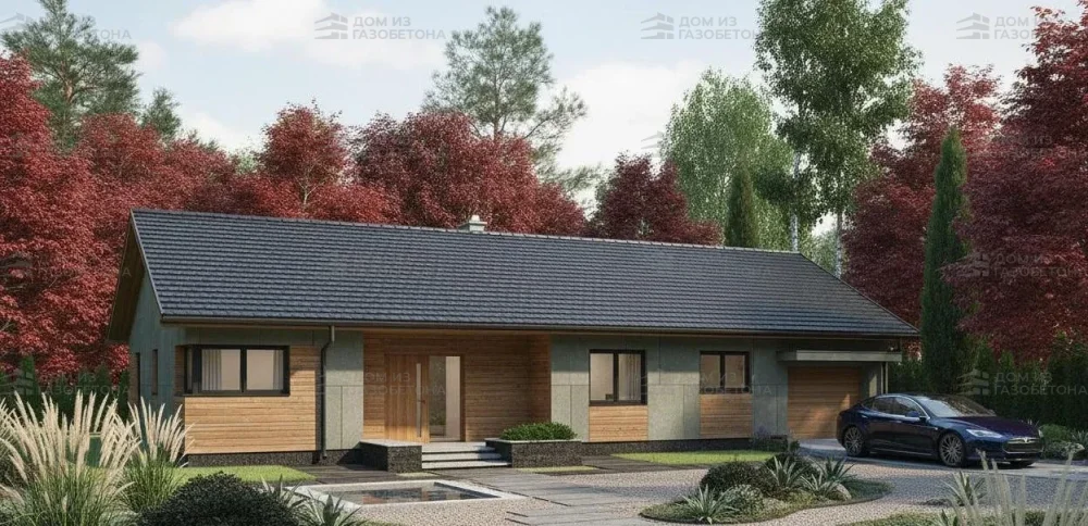 Проект Одноэтажный дом 21 на 10, 162 м2