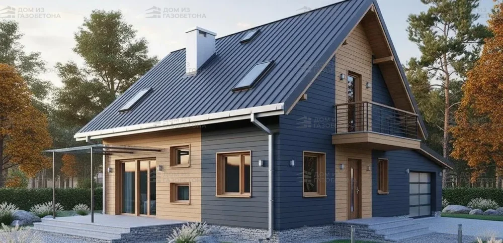 Проект Двухэтажный дом 11 на 10, 177 м2