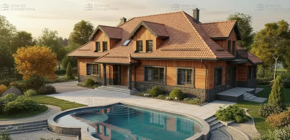 Проект Двухэтажный дом 19 на 20, 347 м2