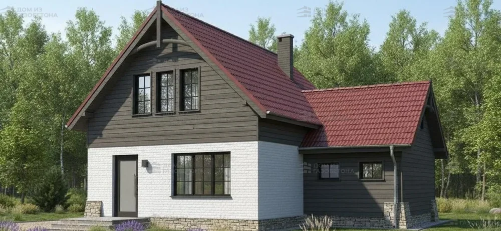 Проект Двухэтажный дом 10 на 12, 112 м2