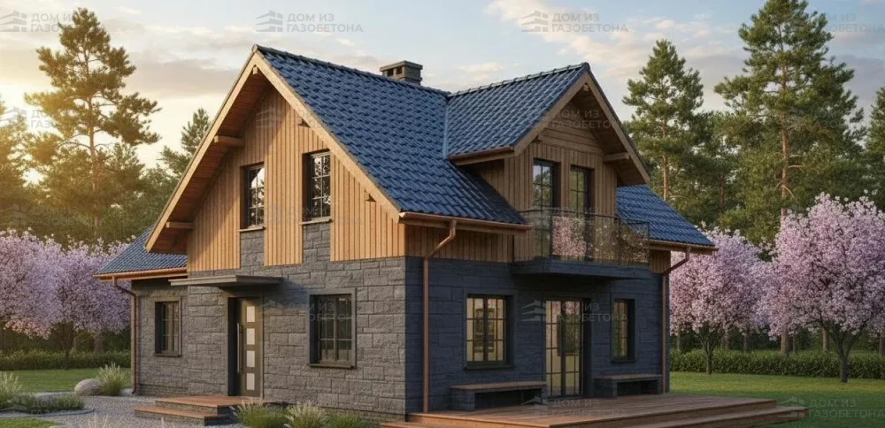 Проект Двухэтажный дом 13 на 11, 173 м2