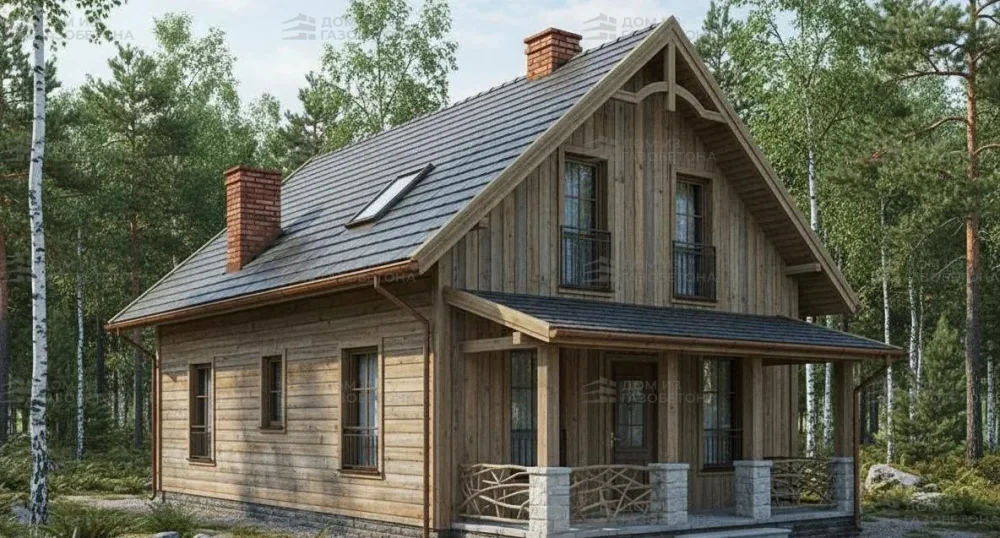 Проект Двухэтажный дом 8 на 12, 130 м2