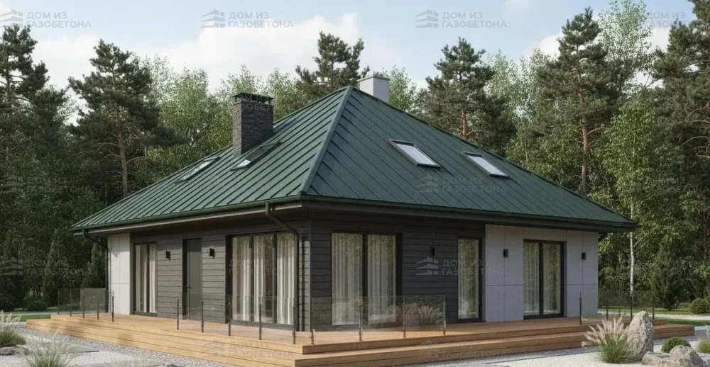 Проект Двухэтажный дом 13 на 16, 188 м2