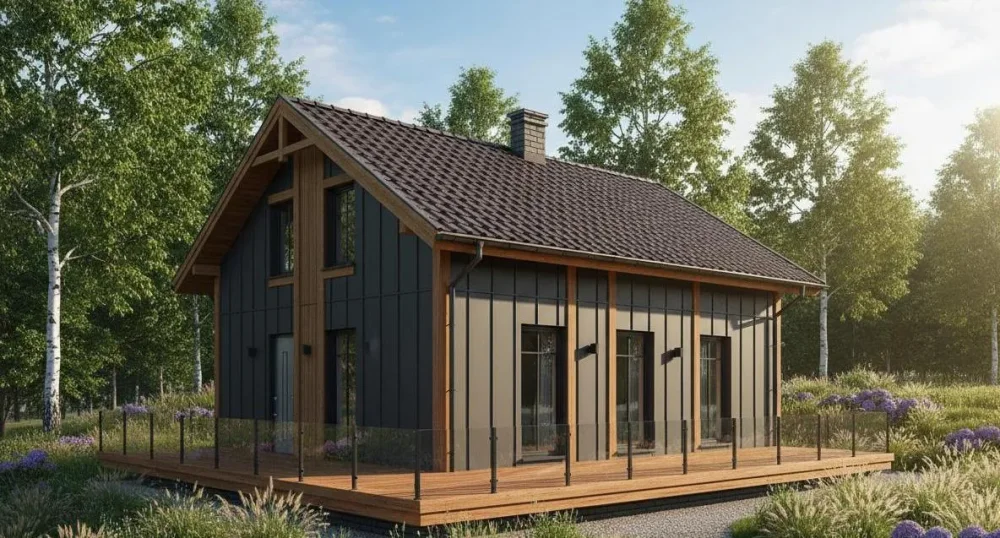 Проект Одноэтажный дом 8 на 10, 67 м2