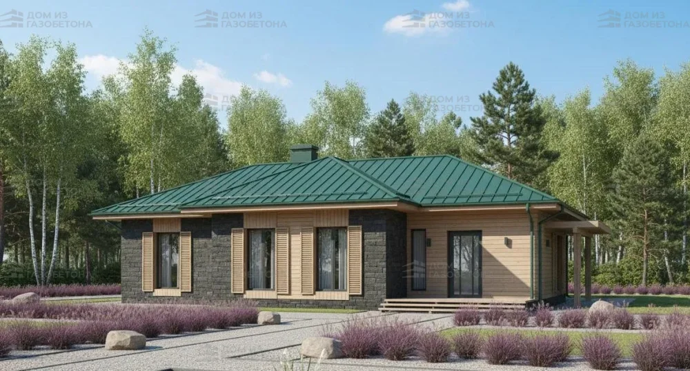 Проект Одноэтажный дом 18 на 16, 147 м2